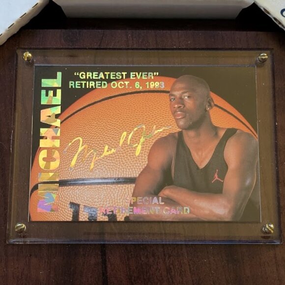 O2 STARLINE COLLECTION Michael Jordan Special Retirement Card - Picture 3 of 5